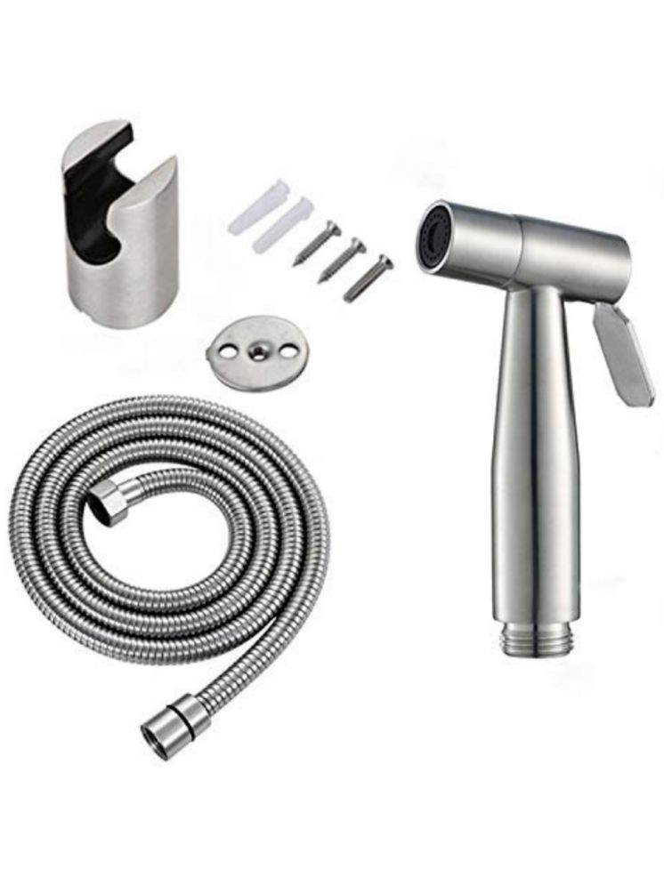     			COSVIT SS-304 Jako Health Faucet with 1m Hose Pipe & Hook Stainless Steel Health Faucet (Water Sprayer)