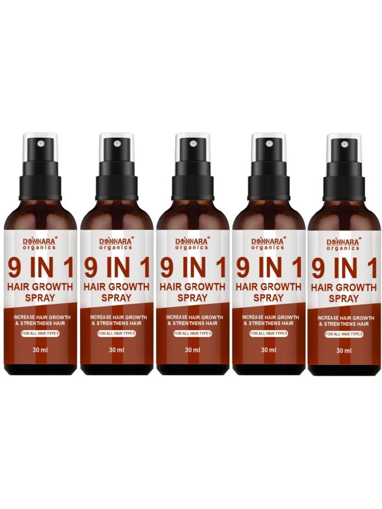     			Donnara Organics 9in1 HairGrowthSpray Hair Serum 30 mL Pack of 5