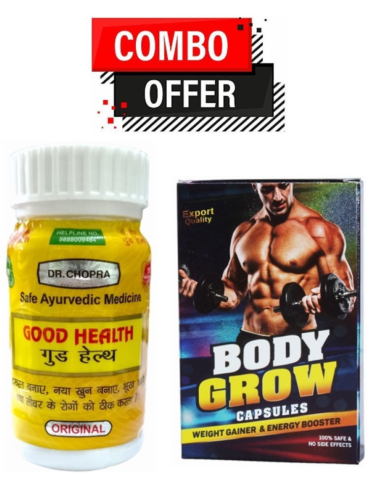     			Dr. Chopra Good Health Capsule 50 no.s &  Body Grow Weight Gain Capsule 10 no.s Pack of 2