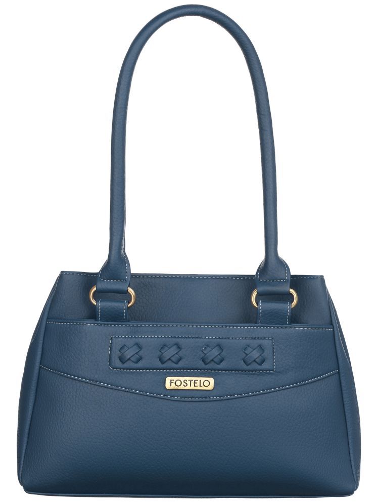     			Fostelo Shoulder Bag PU Set of 1 ( Blue )