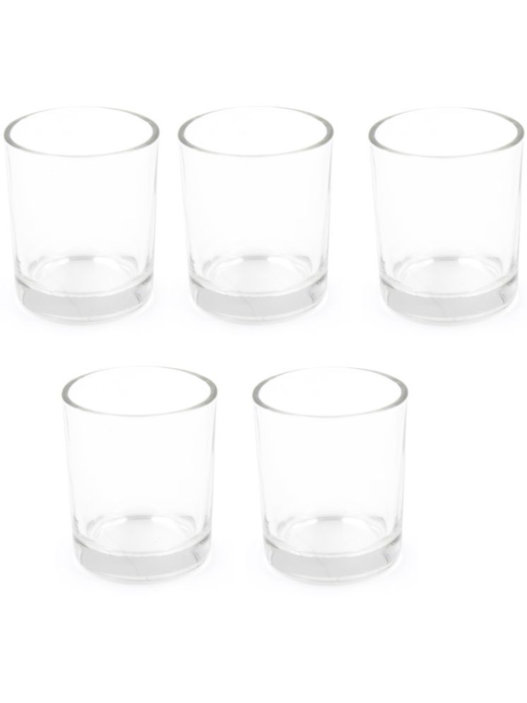     			Green plant indoor Shot Glasses 5 PCS Glass Plain Shot Glasses 40 ml ( Pack of 5 ) Transparent