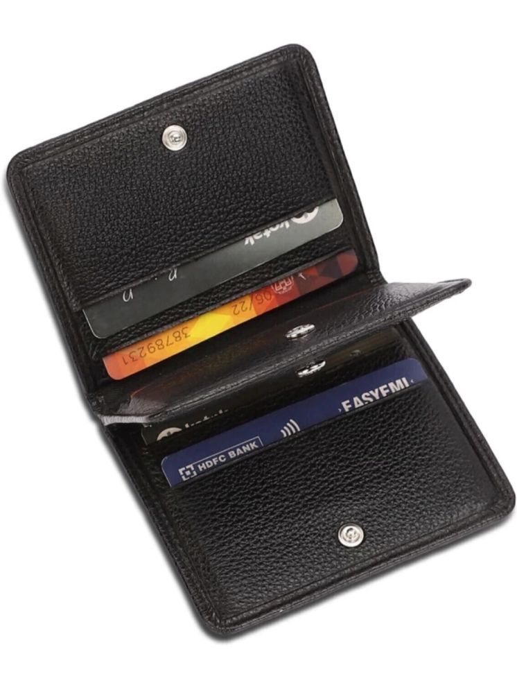     			HIDEFLIX Black Leather Men's RFID Wallet,Short Wallet ( Pack of 1 )