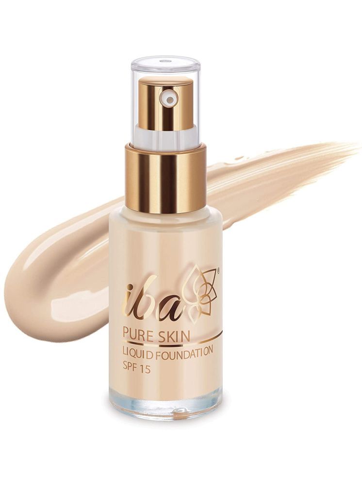     			Iba Pure Skin Liquid Foundation Snow White, 30ml , Full Coverage , Oil Free Dewy Finish, (Pack of 1)