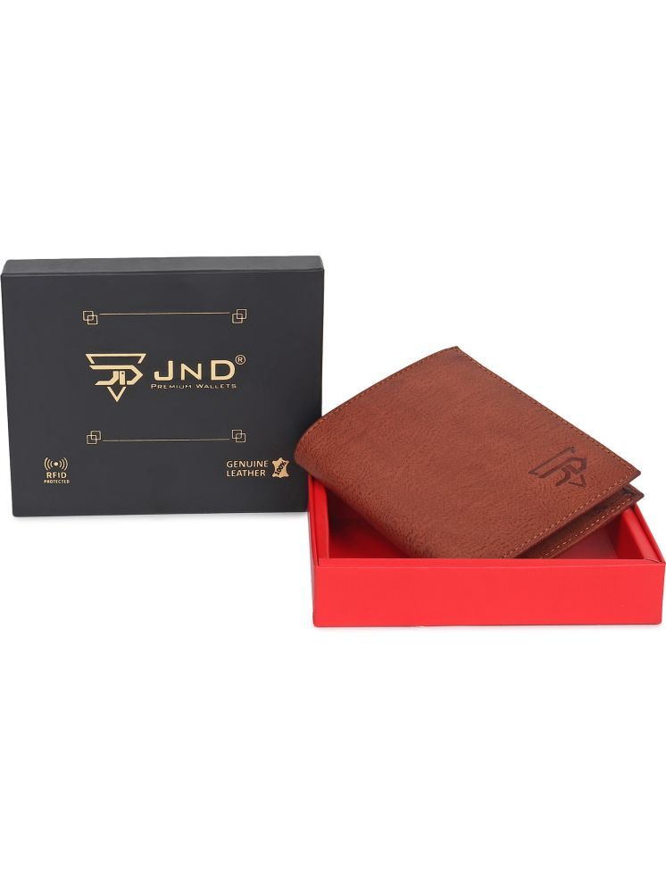     			JND Brown PU Men's Regular Wallet ( Pack of 1 )