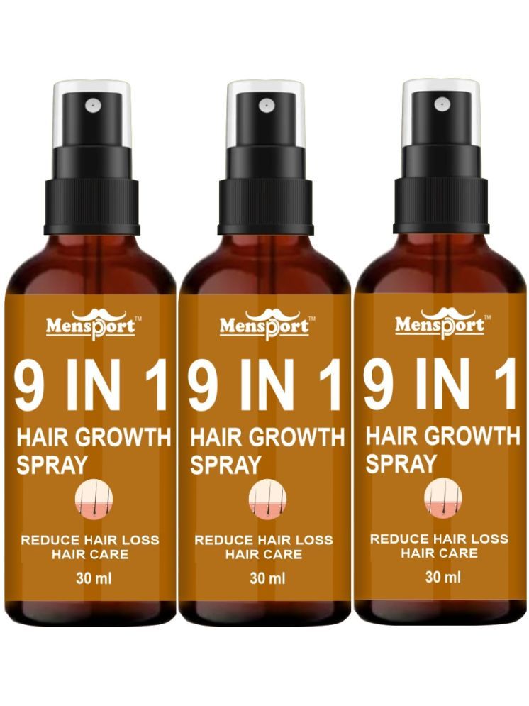     			Mensport 9in1 HairGrowthSpray Hair Serum 30 mL Pack of 3