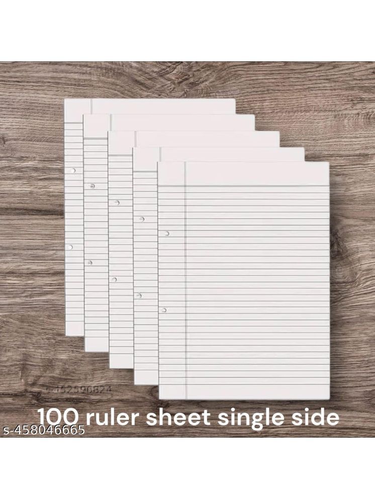     			POSSHE 100 sheet ruler sheet one side 90 gsm for kidz project & multi used