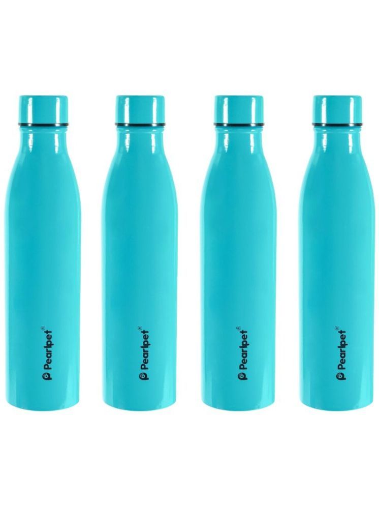     			PearlPet Swiss Sky Blue Stainless Steel Water Bottle 1000 mL ( Set of 4 )