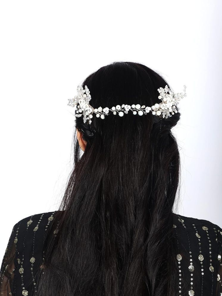     			RITZKART White Hair Accessory Set ( Pack of 1 )