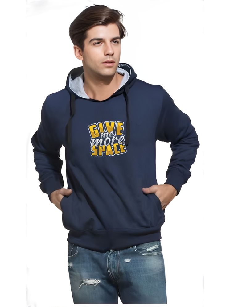     			Reya Cotton Blend Hooded Men's Sweatshirt - Blue ( Pack of 1 )