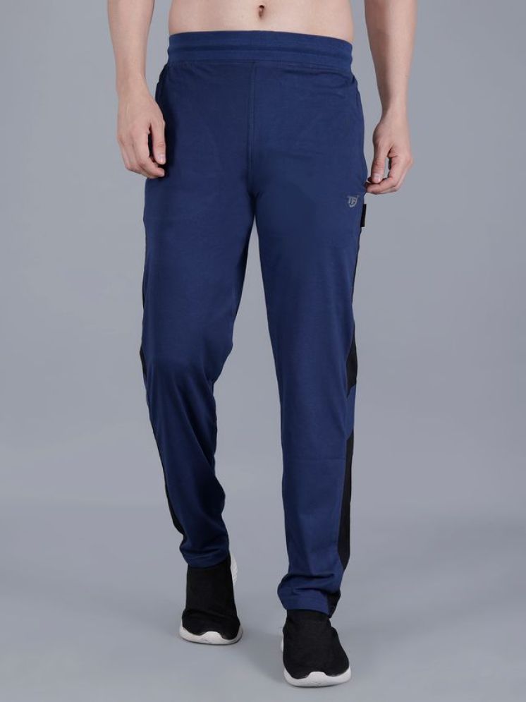     			TF Blue Cotton Blend Men's Sports Trackpants ( Pack of 1 )