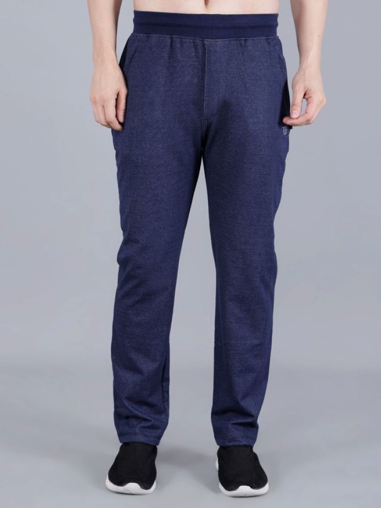     			TF Navy Blue Cotton Blend Men's Sports Trackpants ( Pack of 1 )