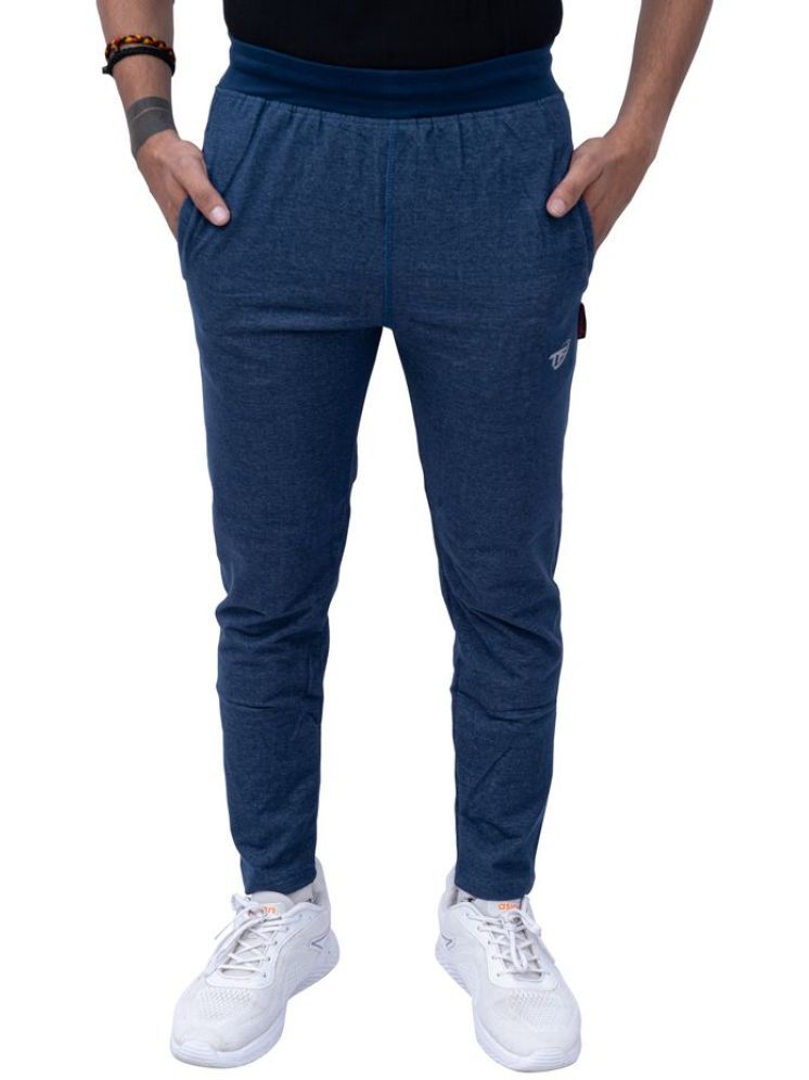     			TF Navy Blue Cotton Blend Men's Sports Trackpants ( Pack of 1 )