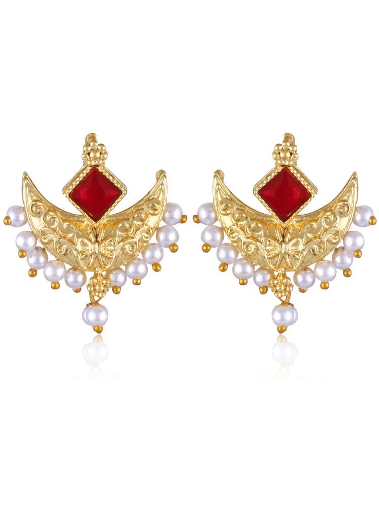     			Vighnaharta Golden Chandelier Earrings ( Pack of 1 )