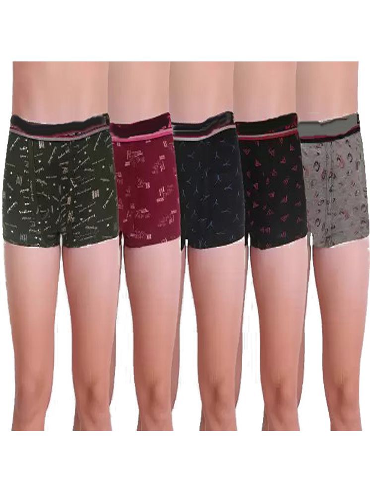     			Cavenders Pack of 5 Nylon Trunks For Men's ( Multicolor )