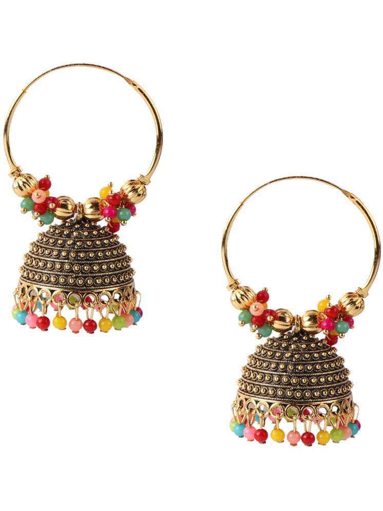     			Keviv Multi Color Bali Earrings ( Pack of 1 )