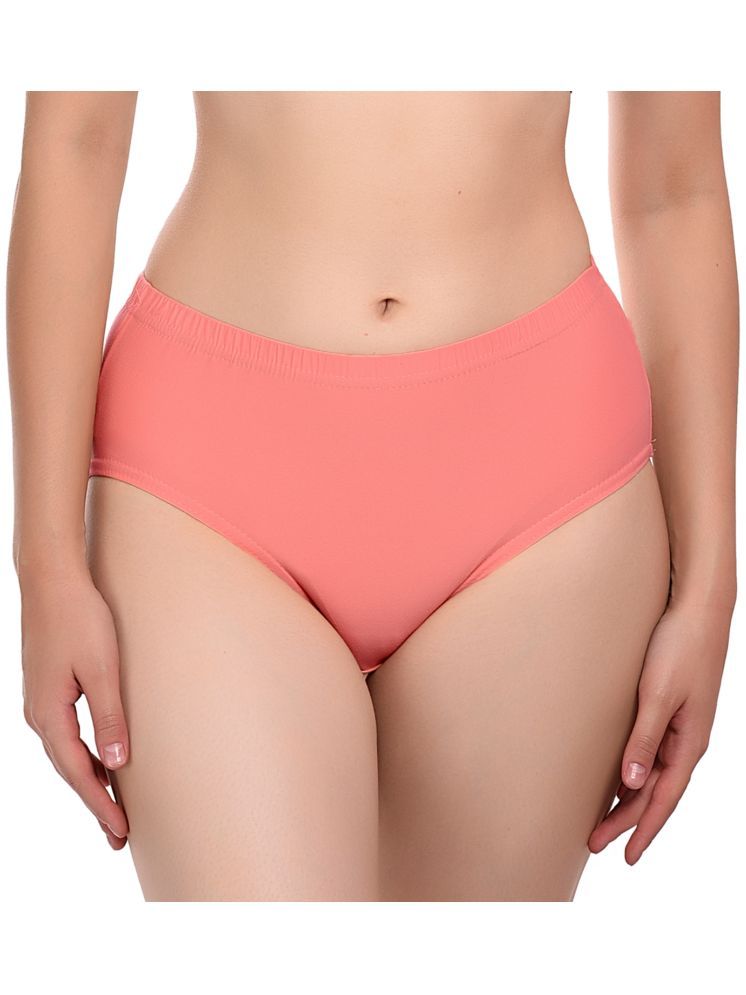     			Madam Pack of 1 Cotton Lycra Briefs For Women ( Pink )