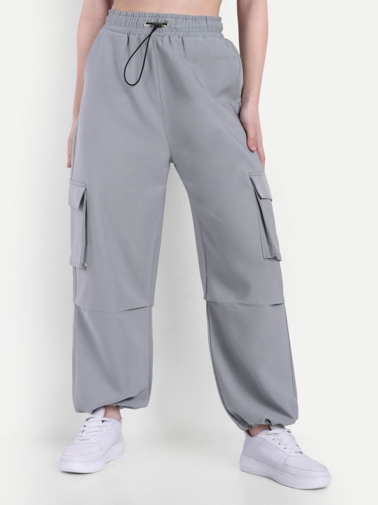     			Broadstar Pack of 1 Polyester Baggy Women's Joggers ( Light Grey )