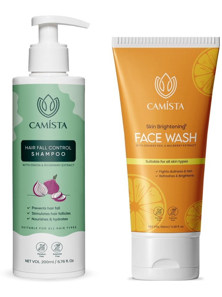     			CAMISTA Hair Fall Control Shampoo,200 ml & Skin Brightening Face Wash, 100 ml