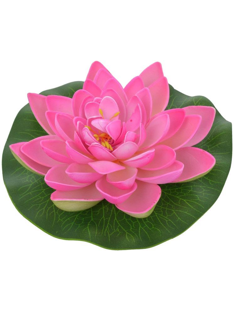     			Green plant indoor - Pink Lotus Artificial Flower ( Pack of 1 )