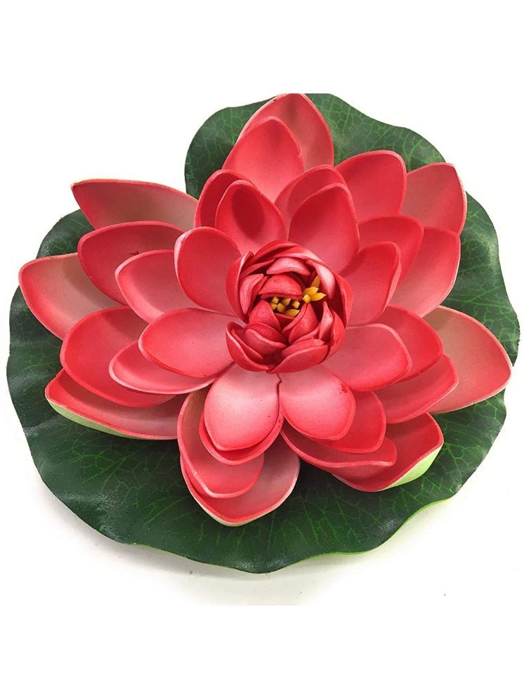     			Green plant indoor - Pink Lotus Artificial Flower ( Pack of 1 )