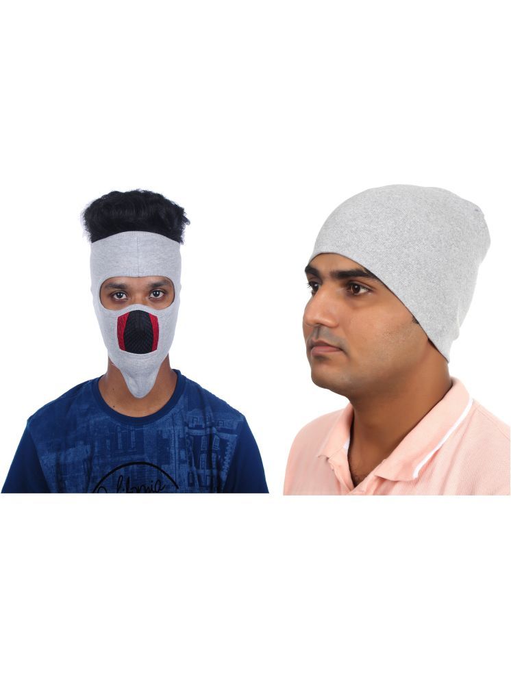     			H-STORE White Solid Cotton Face Cover