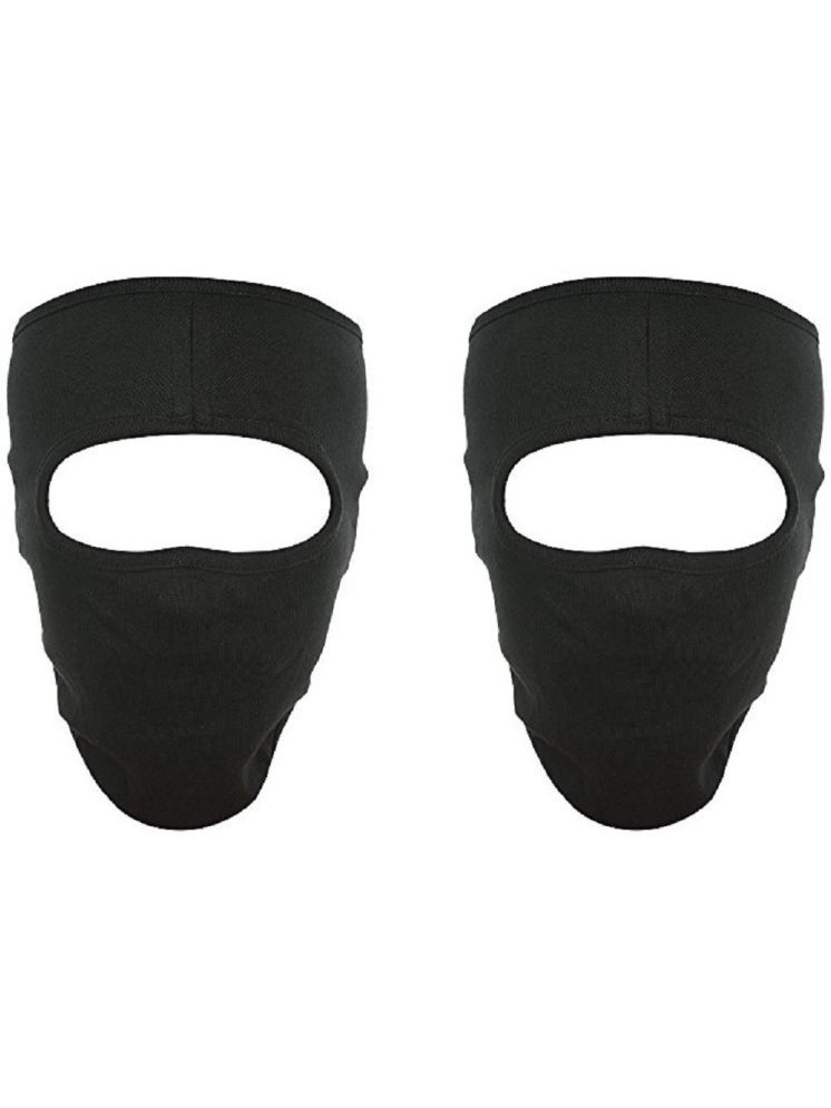     			H-Store Black Bike Face Mask Riding Mask for Men & Women (Pack Of 2)