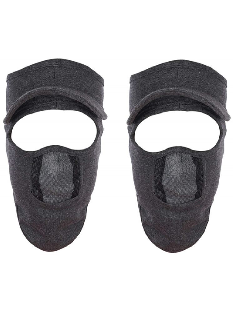     			H-Store Grey Bike Face Mask Riding Mask for Men & Women (Pack Of 2)