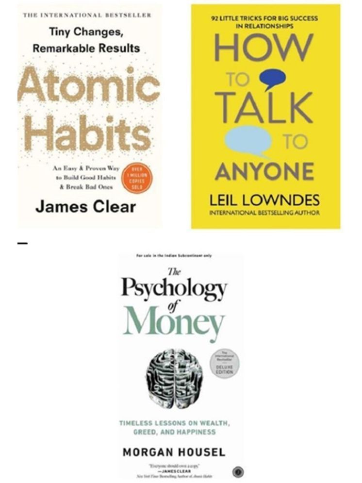     			How to Talk to Anyone & Atomic Habits & The Psychology of Money