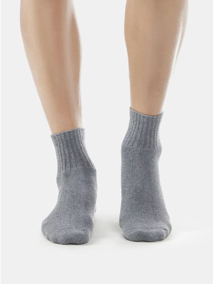     			Jockey Pack of 1 Men's Cotton Ankle Length Socks ( Charcoal )