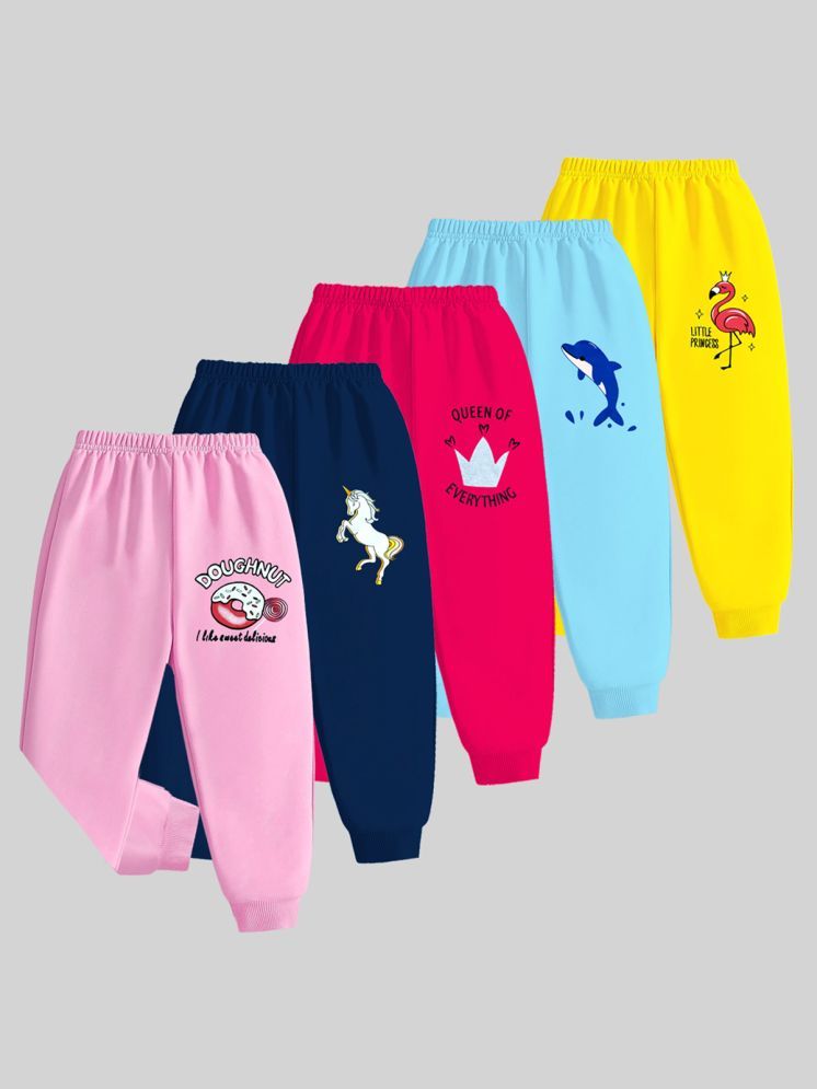     			Kuchipoo Pack of 5 Girls Cotton Blend Capris ( Multicolor 1 )