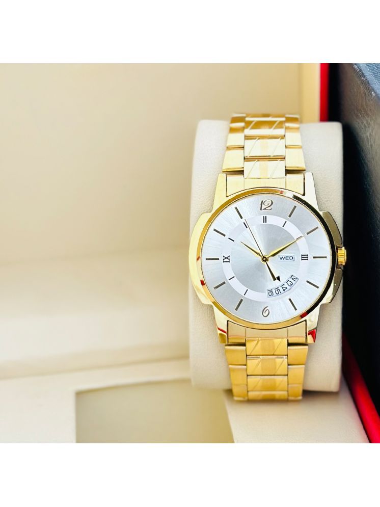     			MARKRIN Gold Stainless Steel Analog Men's Watch