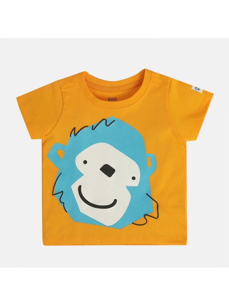     			MINI KLUB Pack of 1 Baby Boys Cotton T-Shirt ( Yellow )