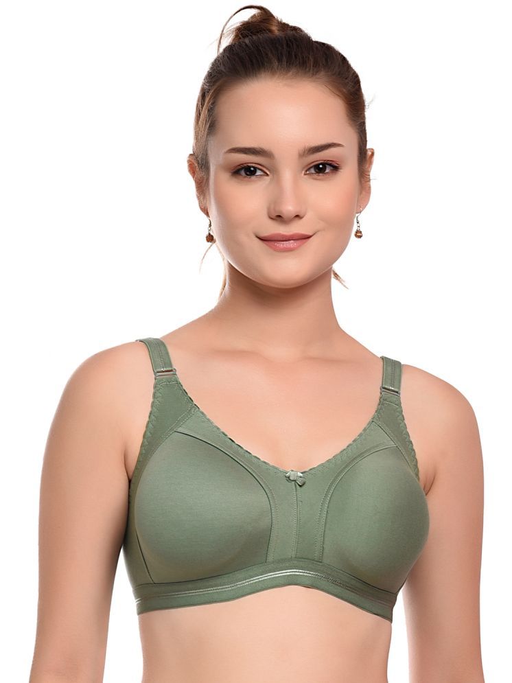     			Madam Pack of 1 Lycra Heavily Padded Everyday Bra For Women ( Green )