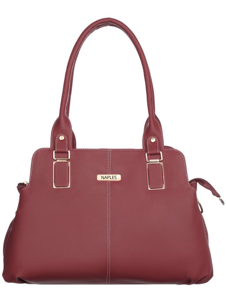     			Naples Shoulder Bag PU Set of 1 ( Maroon )