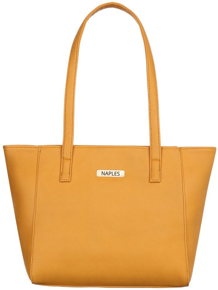     			Naples Shoulder Bag PU Set of 1 ( Yellow )