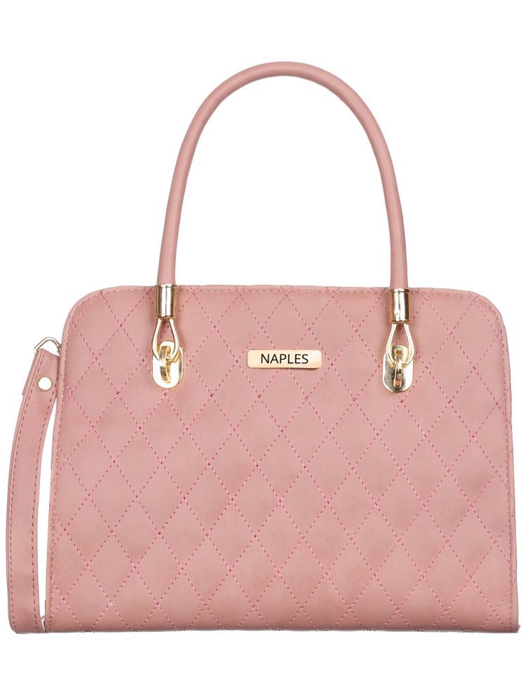     			Naples Shoulder Bag PU Set of 1 ( Pink )