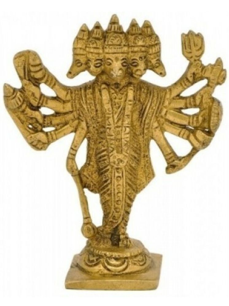     			Shri Astha Vinayak Brass Punchmukhi hanuman Idol ( 5 cm )