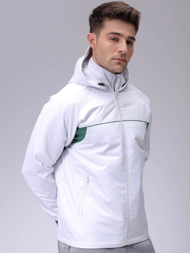     			The Indian Garage Co. Polyester Men's Quilted & Bomber Jacket - White ( Pack of 1 )