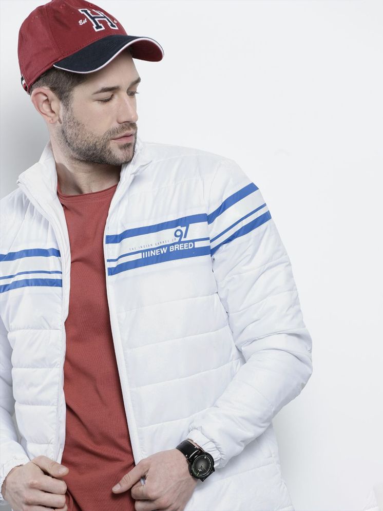     			The Indian Garage Co. Polyester Men's Puffer Jacket - White ( Pack of 1 )