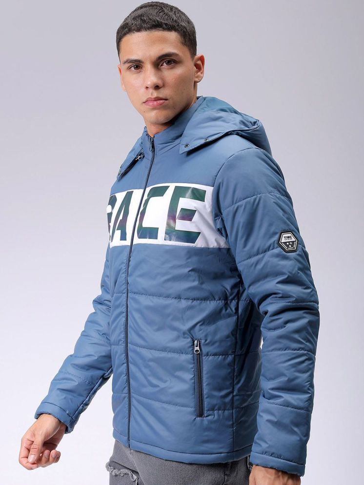     			The Indian Garage Co. Polyester Men's Puffer Jacket - Blue ( Pack of 1 )