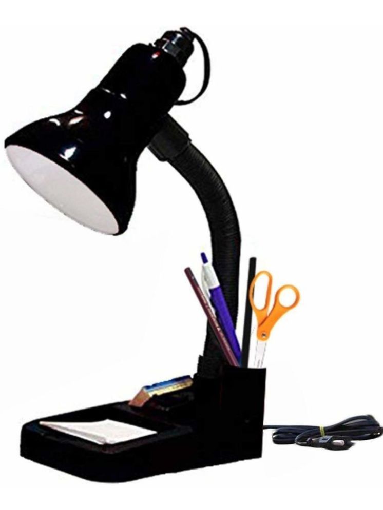     			ZESTRUM Black Study Table Lamp ( Pack of 1 )