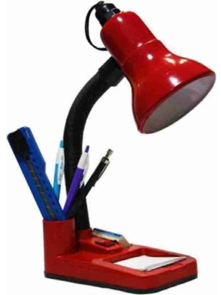     			ZESTRUM Red Study Table Lamp ( Pack of 1 )