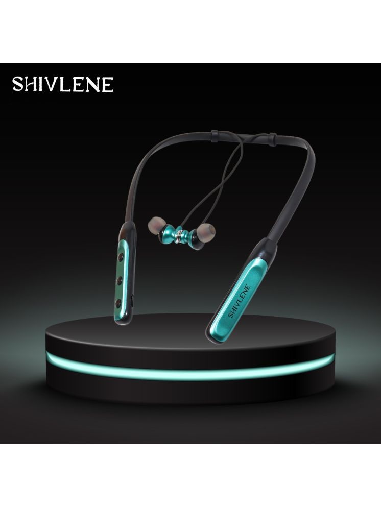     			seashot Shivlene Blue In-the-ear Bluetooth Headset with Upto 5h Talktime Noise Cancellation - Blue