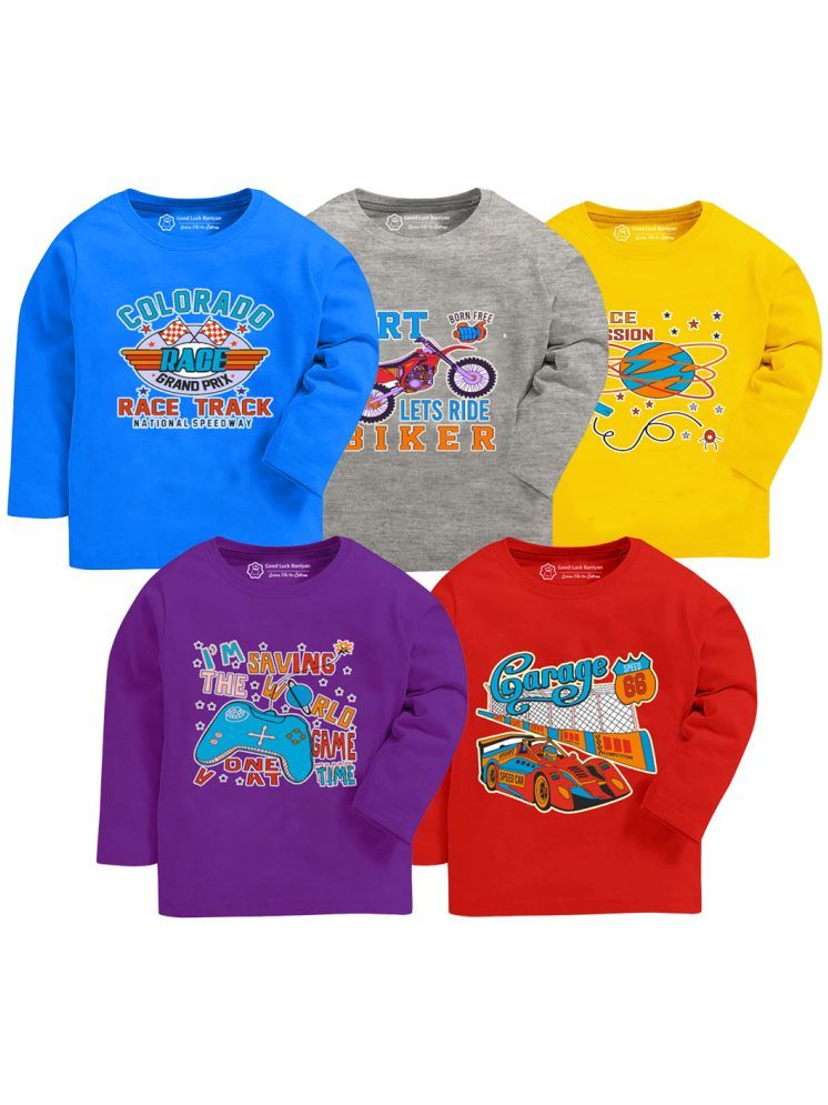     			CRT Enterprises Pack of 5 Baby Boys Cotton T-Shirt ( Multicolor )