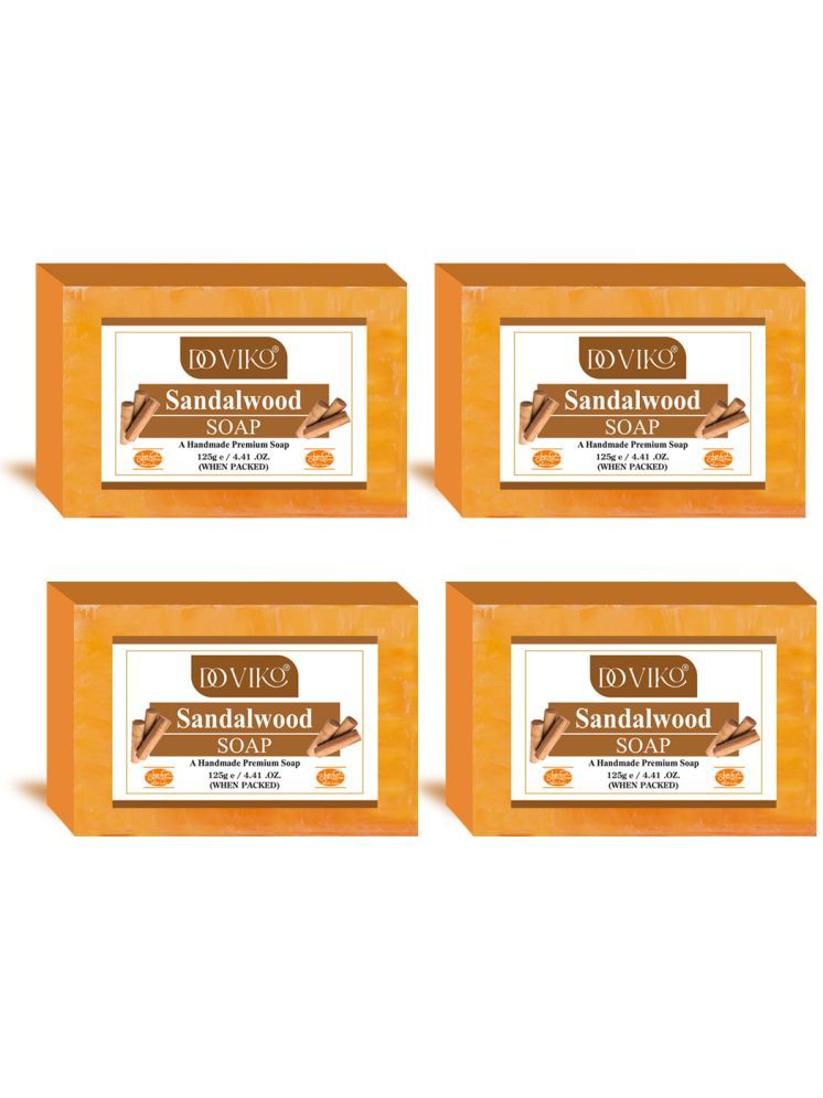     			Doviko Beauty Sandalwood Soap - Pack of 4 Soap for All Skin Type ( Pack of 4 )