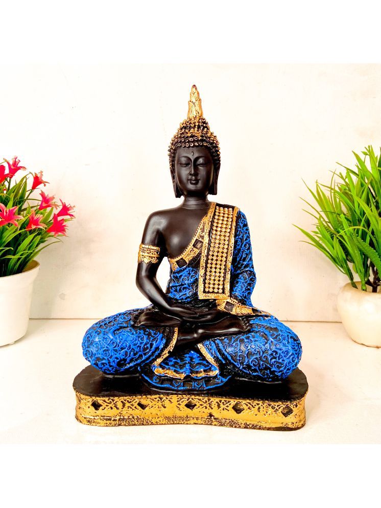     			Fashion Bizz Handcrafted Meditating Samadhi Buddha Decorative Showpiece - 22 cm