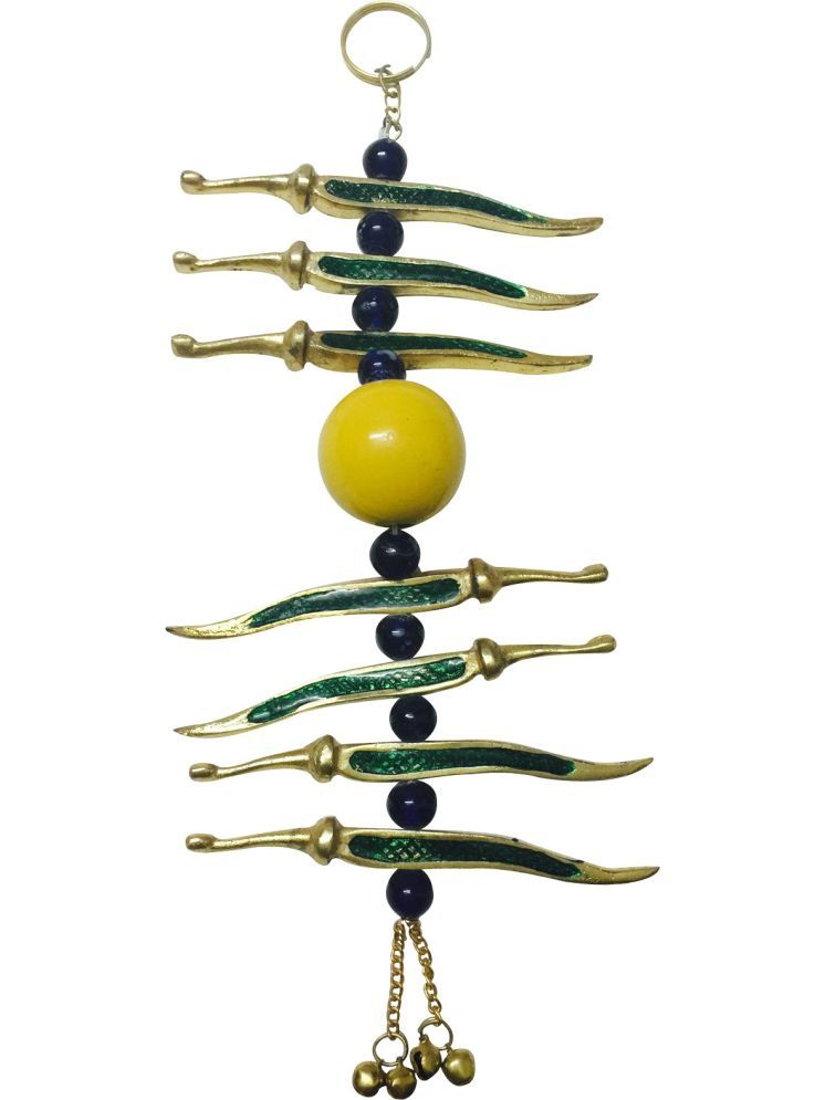     			Fashion Bizz Metallic Neebu Mirchi Decorative Showpiece - 24.5 cm