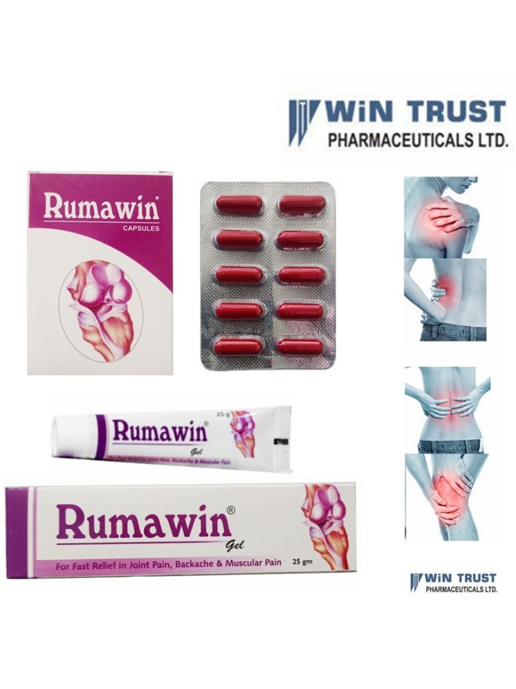     			Rikhi Relief joint Muscular Pain Rumawin Gel & Capsule 10 no.s Pack Of 5