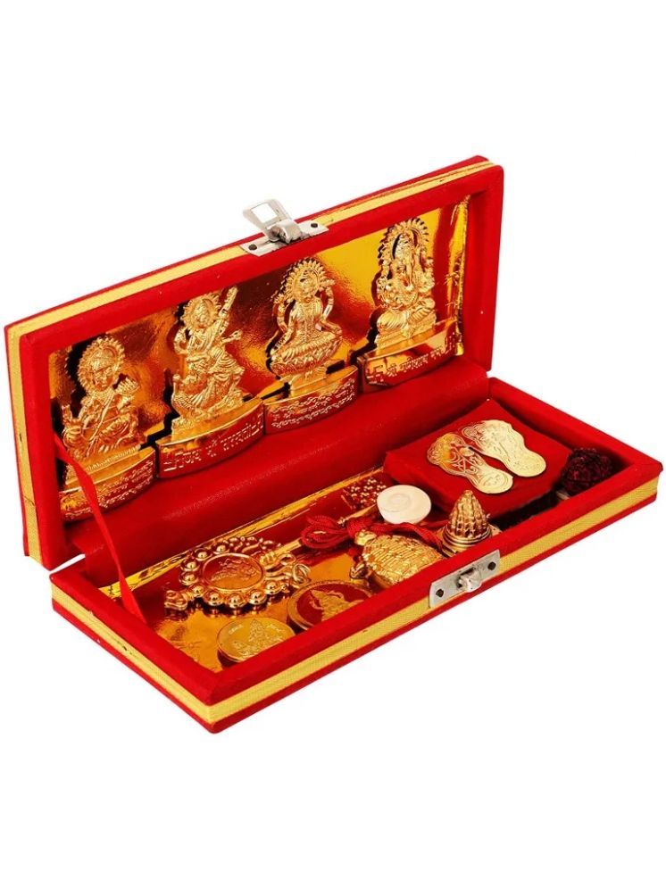     			Shri Astha Vinayak Wood Laxmi Kuber Idol ( 8 cm )