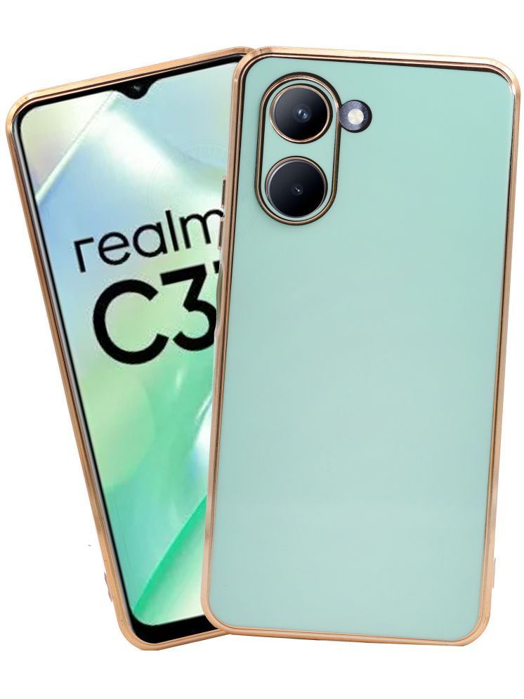     			VAKIBO Plain Cases Compatible For TPU Glossy Cases Realme C33 ( )